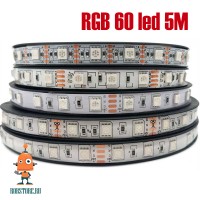 Светодиодная RGB лента 12В 5050 60 led 5 метров